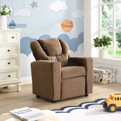 US Local Kids Upholstered Couch With One Cup Holder