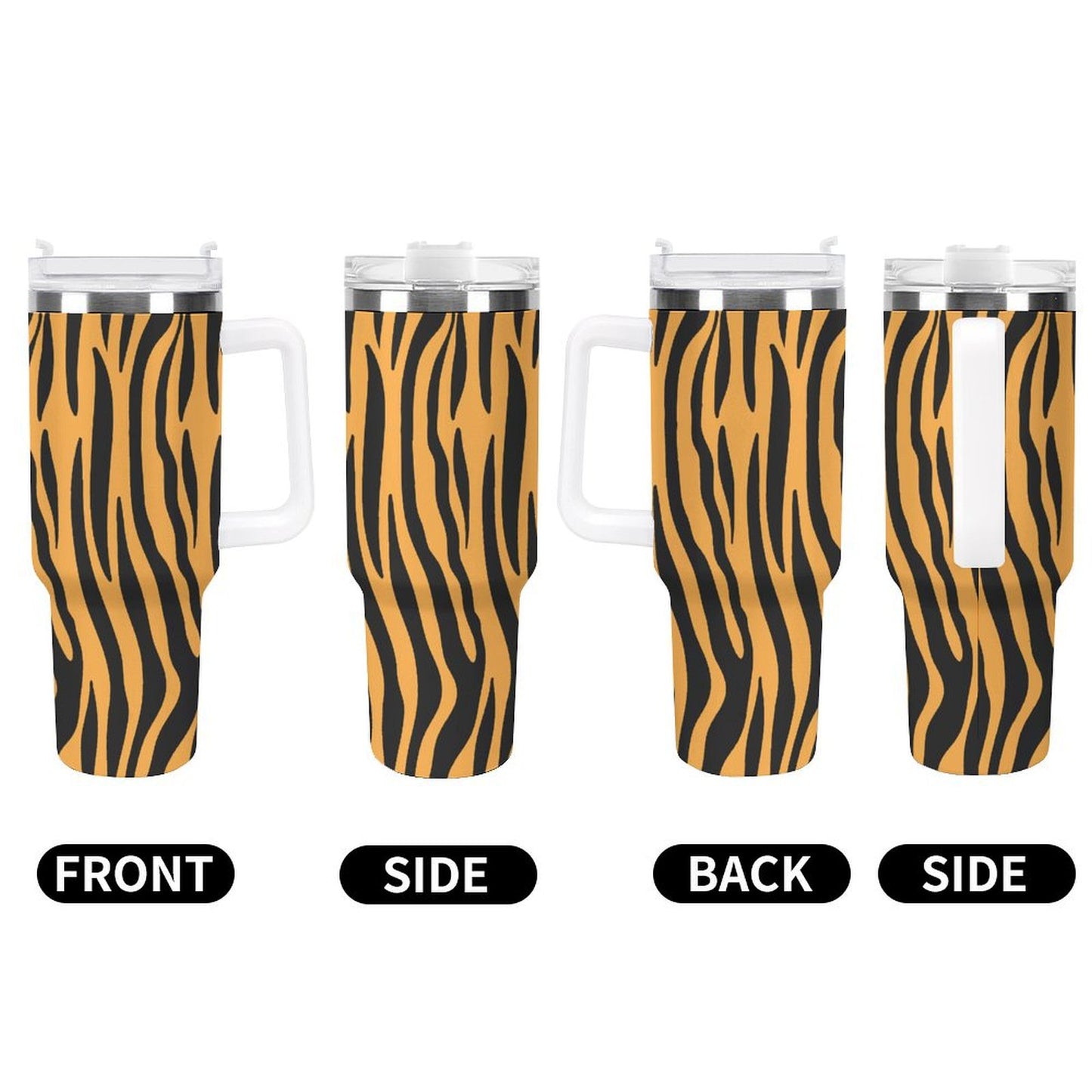 PHDT00481 POD US Local Tumbler 40 oz Large Capacity Car Cup Yellow Tiger