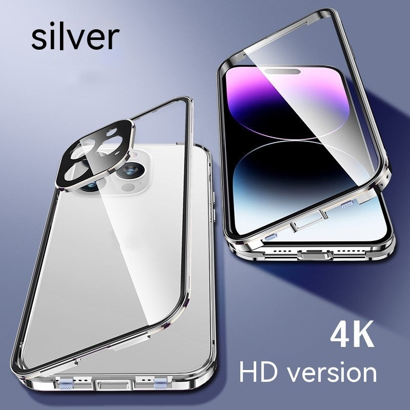 USA Local Peep-proof Magnetic Glass Double-sided Buckle Phone Case