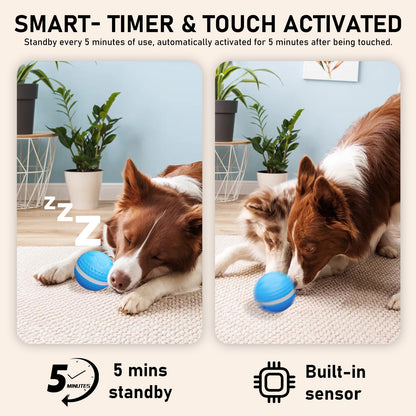 US Local Smart Interactive Dog Toys, Automatic Moving Ball With Lighting Modes, Interactive Dog Toys For Dog Enrichment & Stimulation, Motion Activated Rolling Toy For Medium And Large Dogs