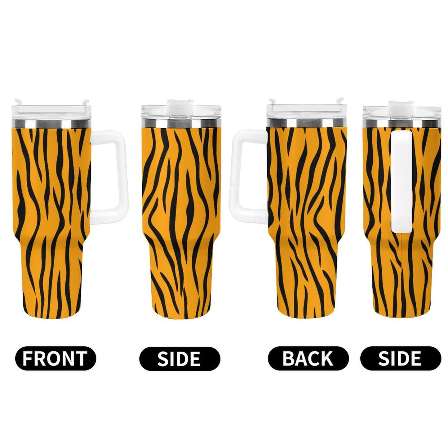 PHDT00210 POD US Local Tumbler 40 oz Large Capacity Car Cup Orange Tiger