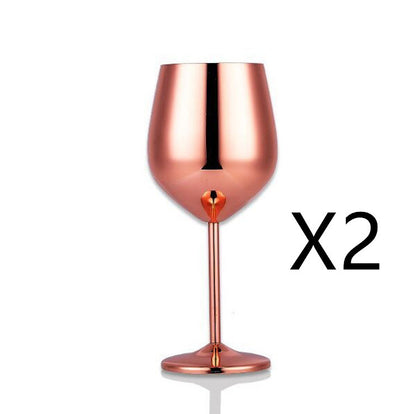 US Local Stainless steel wine glass