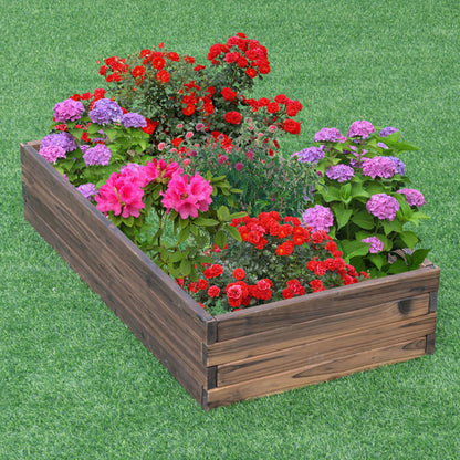 US Local Elevated Wooden Garden Planter Box Bed Kit