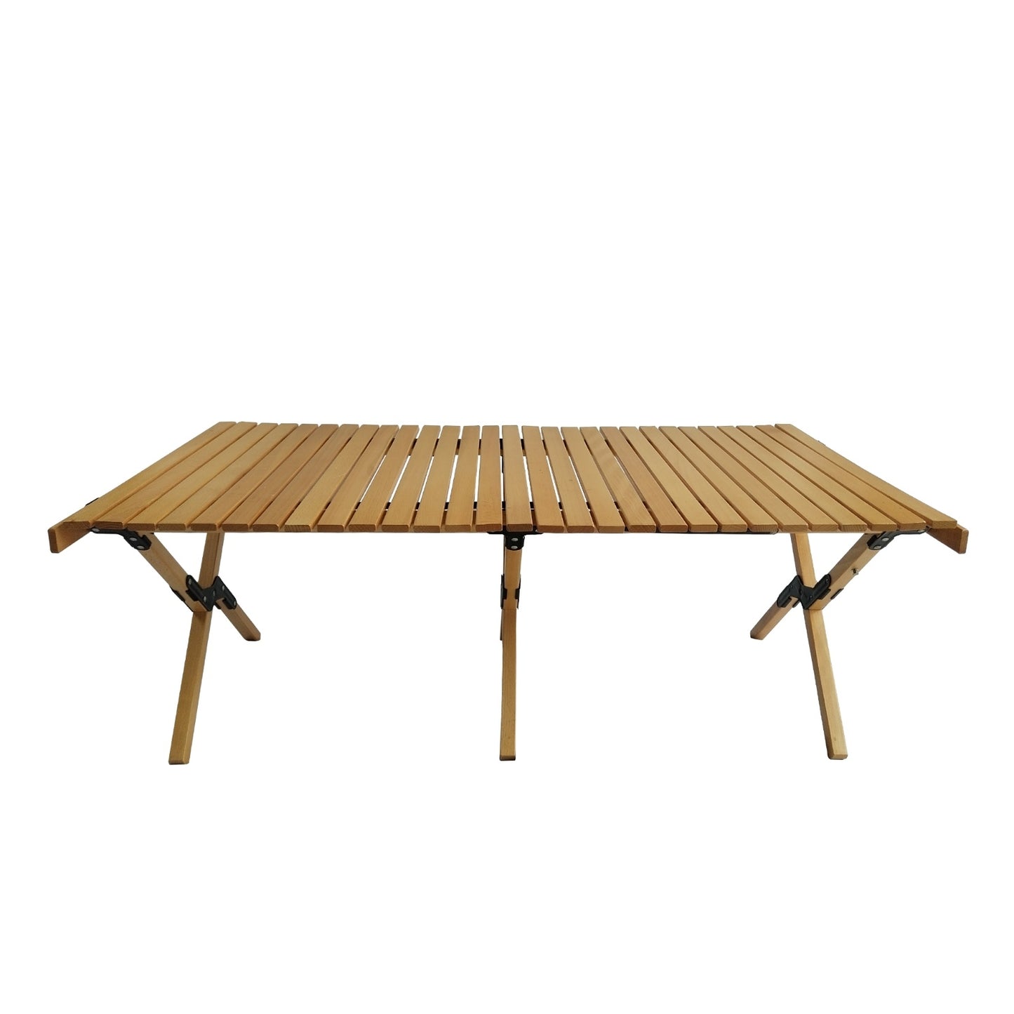 US Local Multi-Function Foldable Wooden Patio Dining Table, Natural - Indoor Outdoor