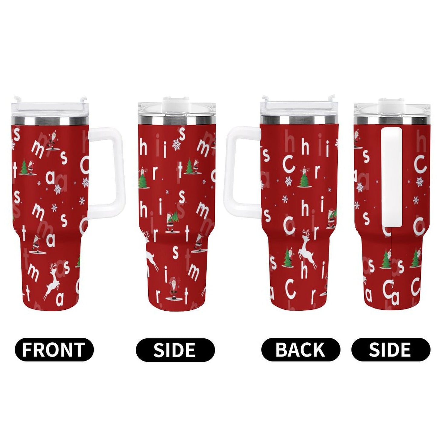 PHDT00333 POD US Local Tumbler 40 oz Large Capacity Car Cup Christmas, Elk