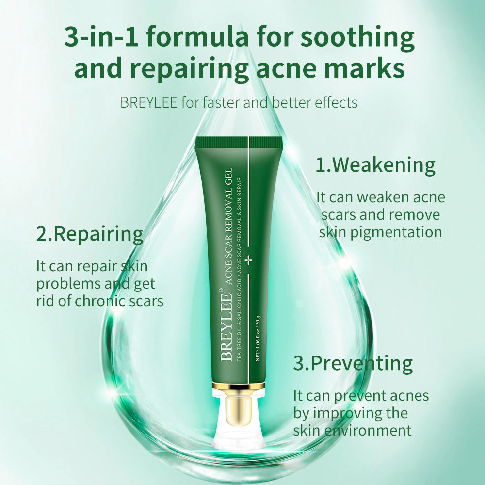 US Local Acne Scar Removal Gel Tea Tree Qu Dou Printing