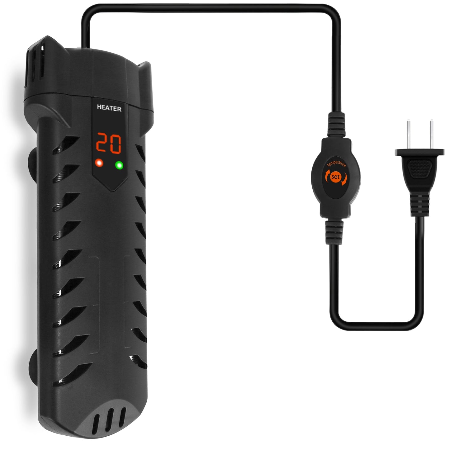 US Local 500W Submersible Aquarium Heater Temperature Adjustable External Controller 79Gal Fish Tank Heater Aquarium Thermostat Heater For Freshwater Saltwater