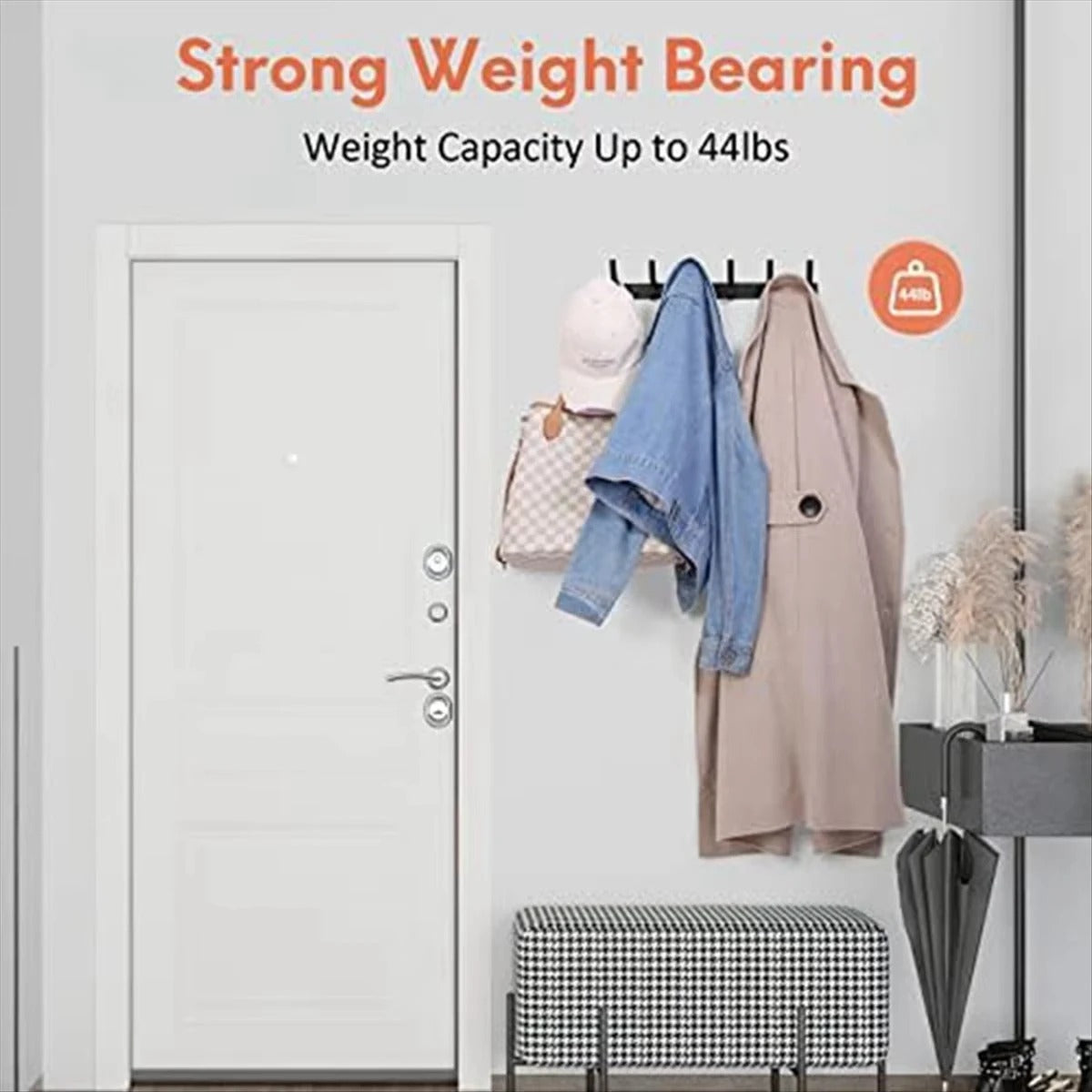 UK Local 1 pc Wall Mount Coat Rack Thickened Cloth Hook Bathroom Sticky Hook Towel Cloth Wall Hanger Iron Crafts For Wall Hanging