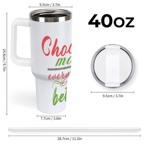 PHDT00024 POD US Local Tumbler 40 oz Large Capacity Car Cup Christmas Tree