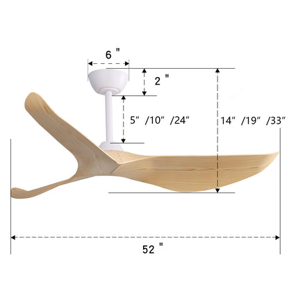 US Local Plastic Ceiling Fans