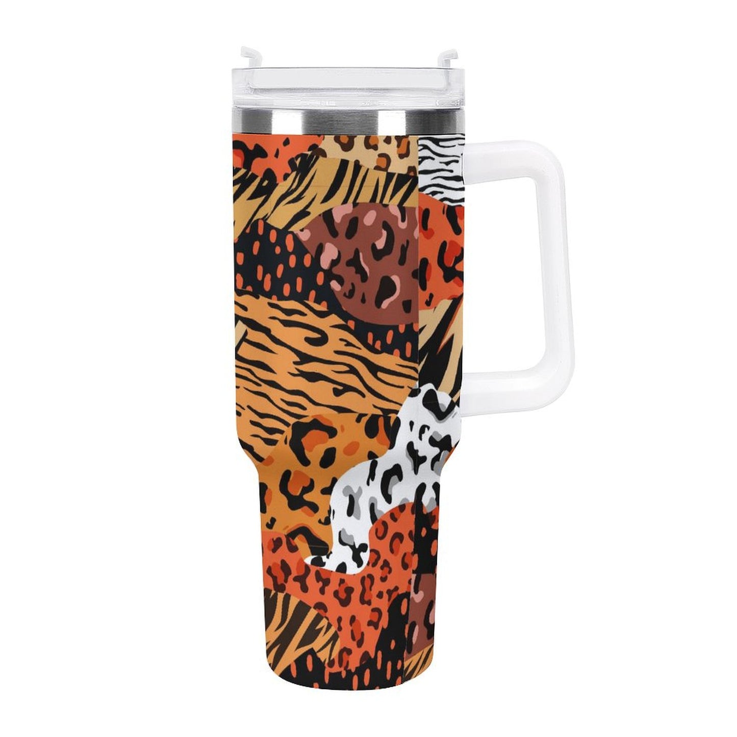 PHDT00184 POD US Local Tumbler 40 oz Large Capacity Car Cup Leopard