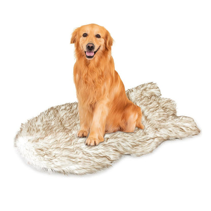 US Local Luxury Faux Fur 5 Inches Thick Super Soft Memory Foam Dog Bed With Soft Removable Please Note That This Product Is Shipped By Yourself For The Average Shipping Cost
