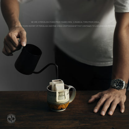 价格高 Coffee Cup Personalized Plant Hand-painted Mug American Ceramic