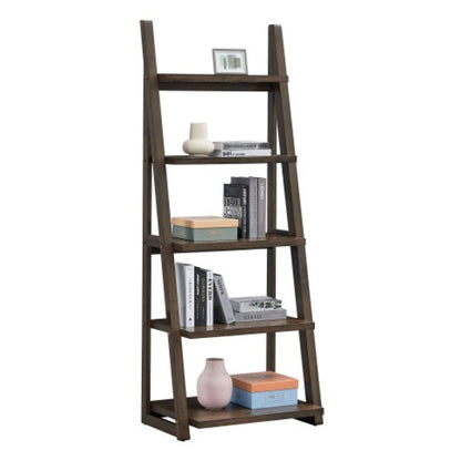 US Local 5 Tiers Of Shelves, Bookshelves, Storage Shelves, Bookshelves With Rubberwood Frames
