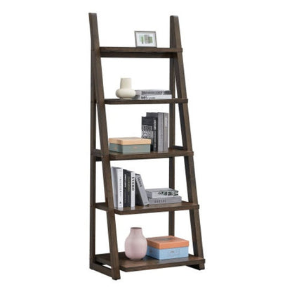 US Local 5 Tiers Of Shelves, Bookshelves, Storage Shelves, Bookshelves With Rubberwood Frames