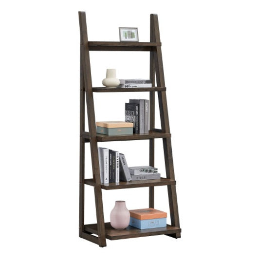 US Local 5 Tiers Of Shelves, Bookshelves, Storage Shelves, Bookshelves With Rubberwood Frames