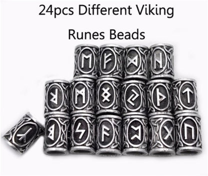 US Local Set Of Viking Rune Beard Beads