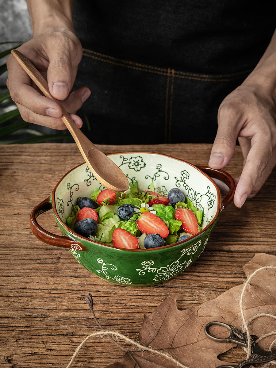 Household Ceramic Microwave Oven Noodle Bowl