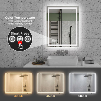 US Local 28 Inch X 36 Inch LED Bathroom Mirror
