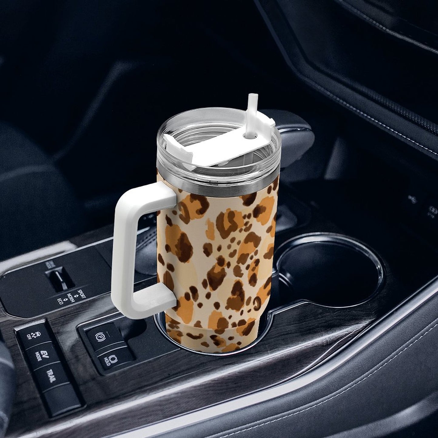 PHDT00202 POD US Local Tumbler 40 oz Large Capacity Car Cup Leopard
