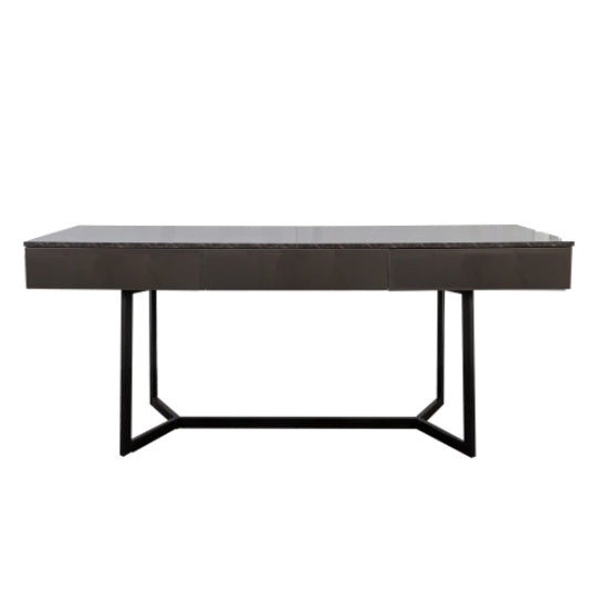 US Local Modern Black 70.87 Computer Desk, Study & Work Desk Y-Shaped Metal Legs