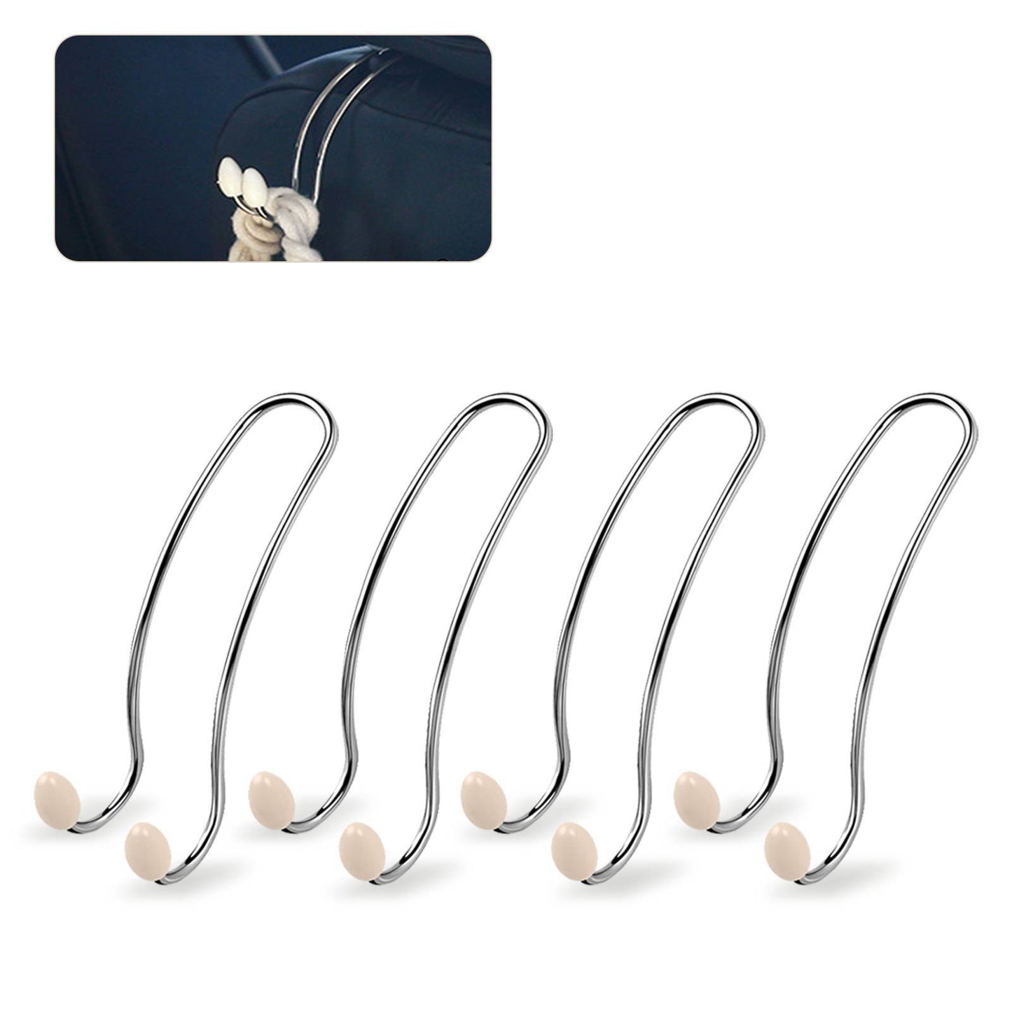 4PCS Multi-functional Vehicle-mounted Storage Hook ,Car Seat Back Storage Hook