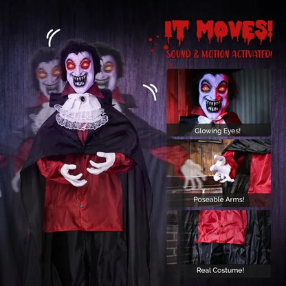 US Local 5.7ft Vampire Outdoor Halloween Decorations