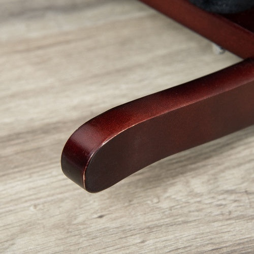 US Local Qaba Kids Metal Plush Ride-On Rocking Horse Chair Toy With Realistic Sounds - Dark Brown White