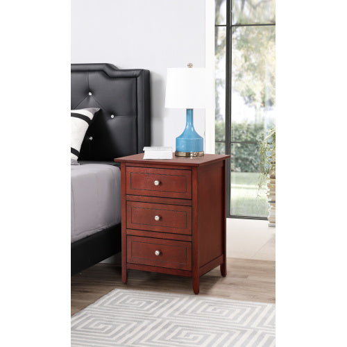 US Local Transitional Cherry Nightstand For Bedrooms