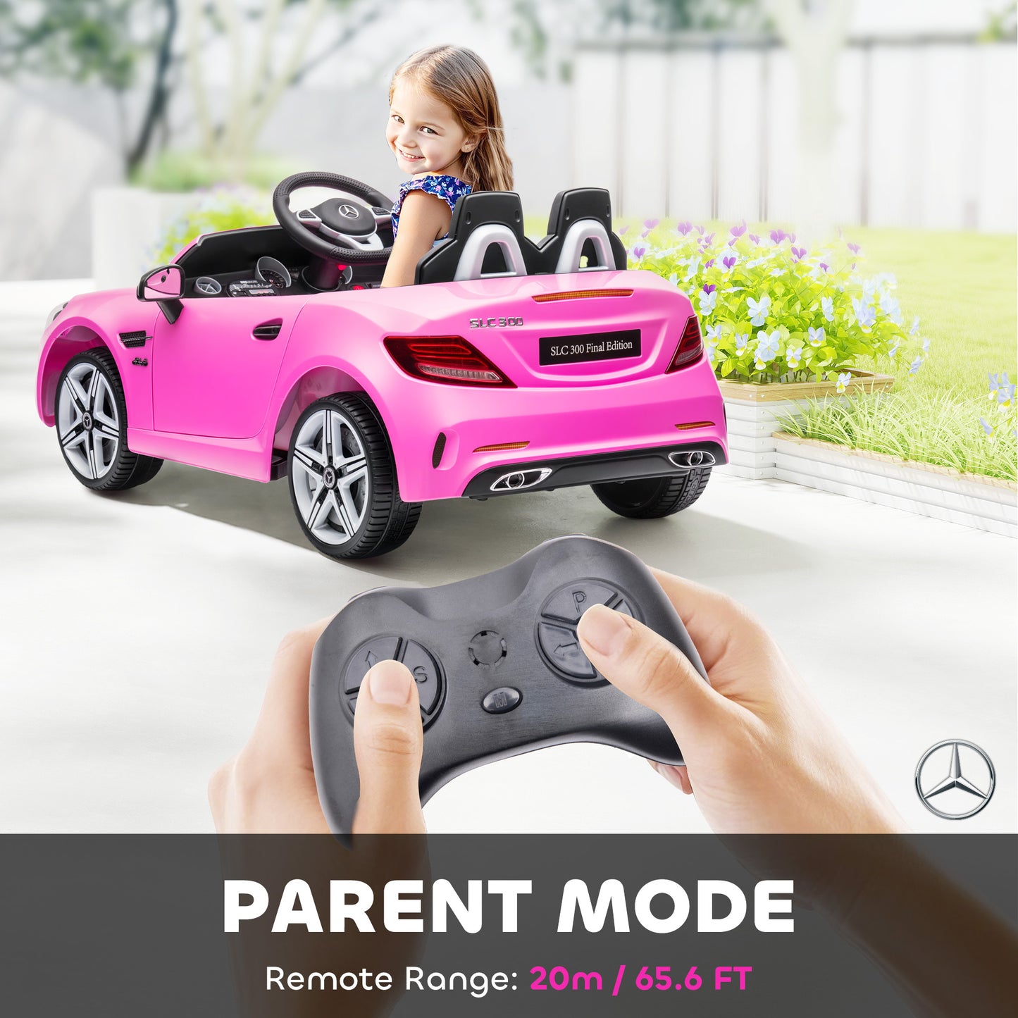 US Local Mercedes SLC 300 Licensed Kids Electric Car with Remote Control