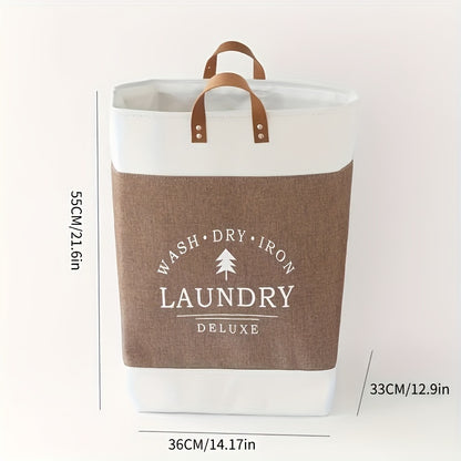 US Local Large-capacity Foldable Laundry Basket, Woven Basket, Storage Basket With Handles, Convenient For Storage