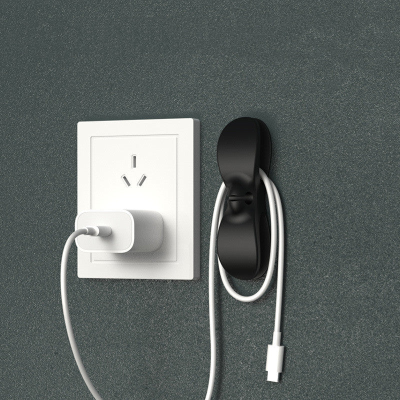 Wire Cable Organizer Plug Retainer Management Clip Adhesive Power Cord Winder Home Kitchen Appliances Durable Winder