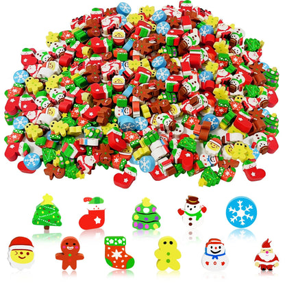 US Local 150 Pcs Children's Christmas Mini Erasers, Cute Little Animal Erasers-Ban On Selling On Amazon