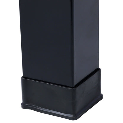 US Local Products Elevated Mobile Raised Ergonomic Metal Planter Garden Bed For Backyard, Patio W Wheels, Low