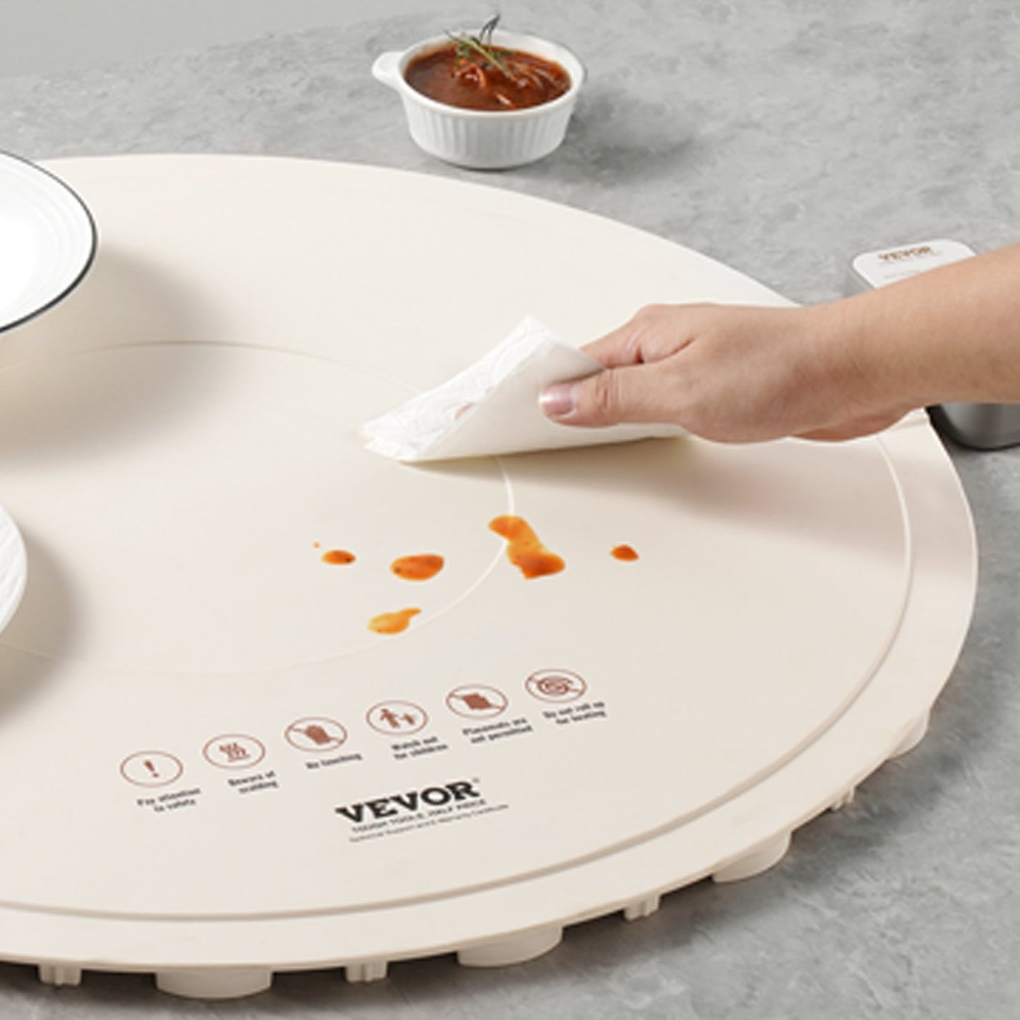 US Local Electric Warming Tray Rollable Food Warming Mat W/ Temp Control For Buffet