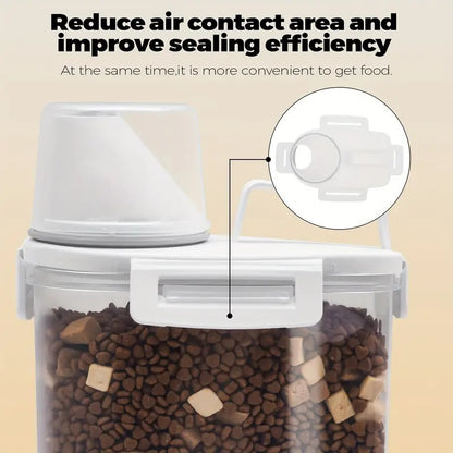 US Local Sealed Food Storage Containers With Lids - Leak-proof And Moisture-proof Kitchen Storage Boxes, Suitable For Grains, Nuts, Flour And Rice - Made Of Durable PE Material