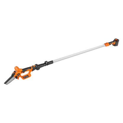 US Local VEVOR 2-in-1 Cordless Pole Saw & Mini Chainsaw, 20V 4Ah Battery Pole Chainsaw, Cutting Capacity 8 Ft Reach Pole Saw For Branch Cutting & Tree Trimming Battery And Blade Cover Included