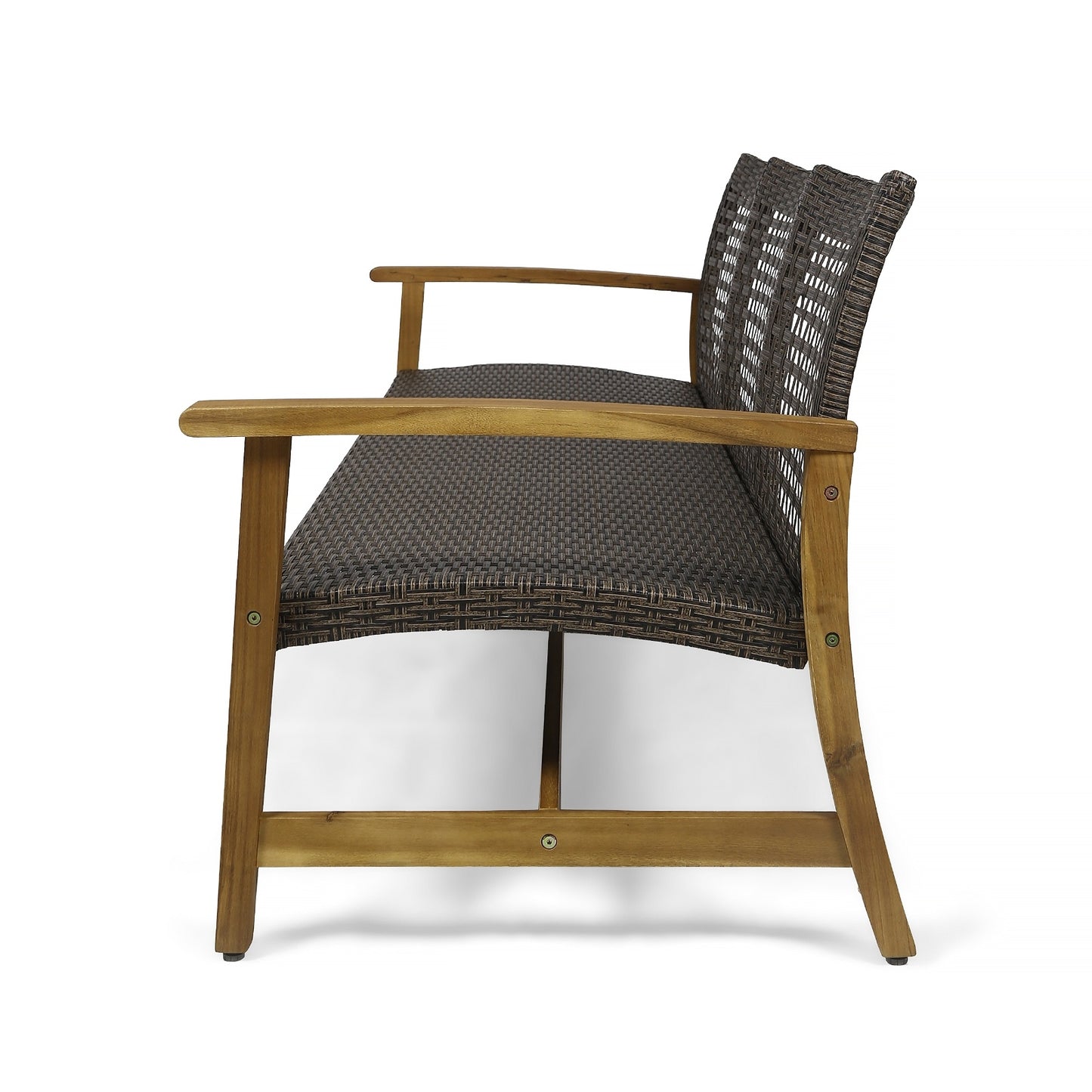 US Local HAMPTON WOOD   WICKER 3 SEATER