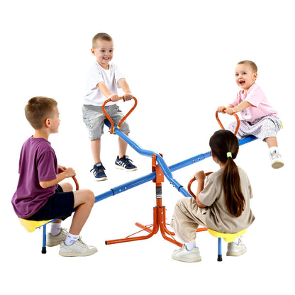 US Local 2-4 Kids Seesaw 110 Lbs Capacity 360 Degrees Rotating Teeter Totter Age 3+