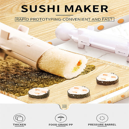 Quick Sushi Maker Japanese Roller Rice Mold Bazooka Vegetable Meat Rolling Tool DIY Sushi Making Machine Kitchen Gadgets Tools