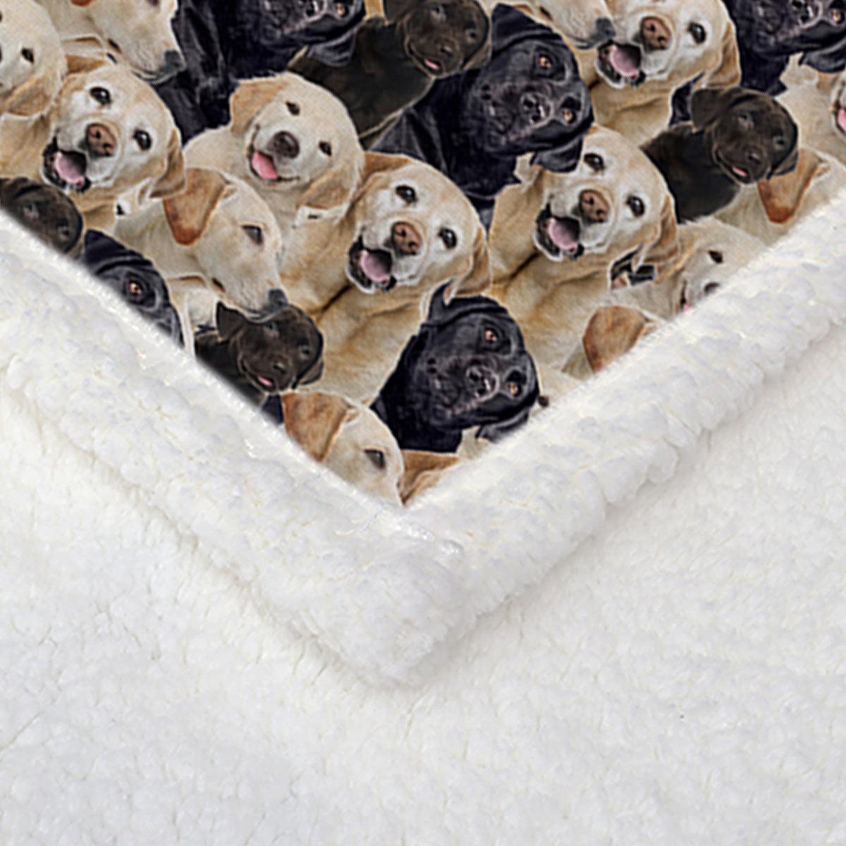 US & UK Local  Labrador Retriever Blanket Cute Labrador Retriever Fleece Blanket Dog Animal Pattern Sherpa Throw Blanket For Women Girls Mom Travel