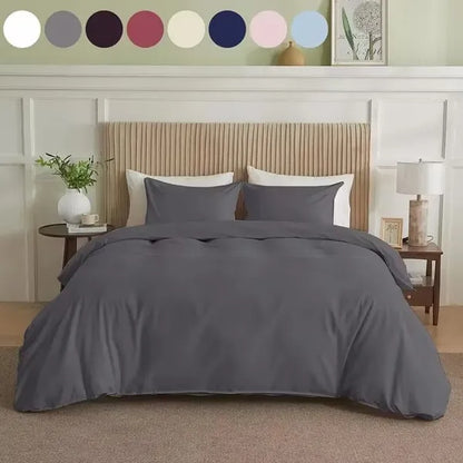 US Local Serta Simply Clean Pleated Duvet Cover Queen