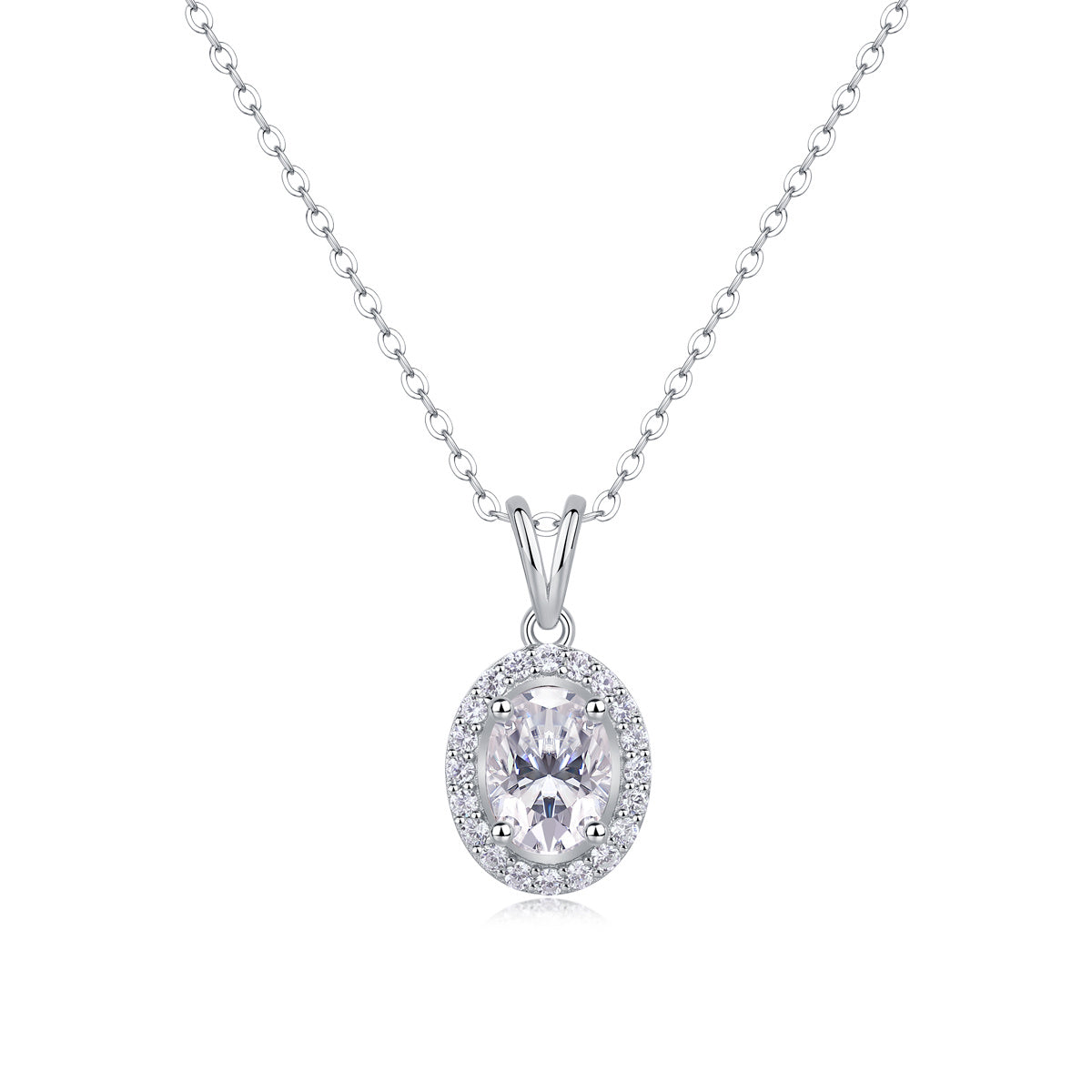 US Local Infinite - A Fashionable And Luxurious Diamond Jewelry Pendant Set With Moissanite S925 Sterling Silver And Platinum Plating