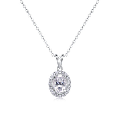 US Local Infinite - A Fashionable And Luxurious Diamond Jewelry Pendant Set With Moissanite S925 Sterling Silver And Platinum Plating