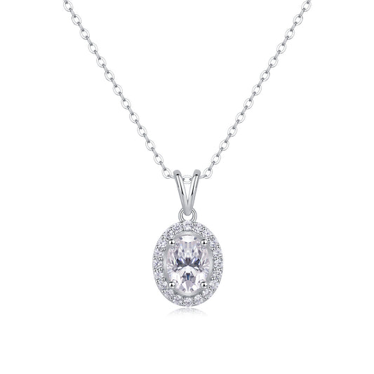 US Local Infinite - A Fashionable And Luxurious Diamond Jewelry Pendant Set With Moissanite S925 Sterling Silver And Platinum Plating