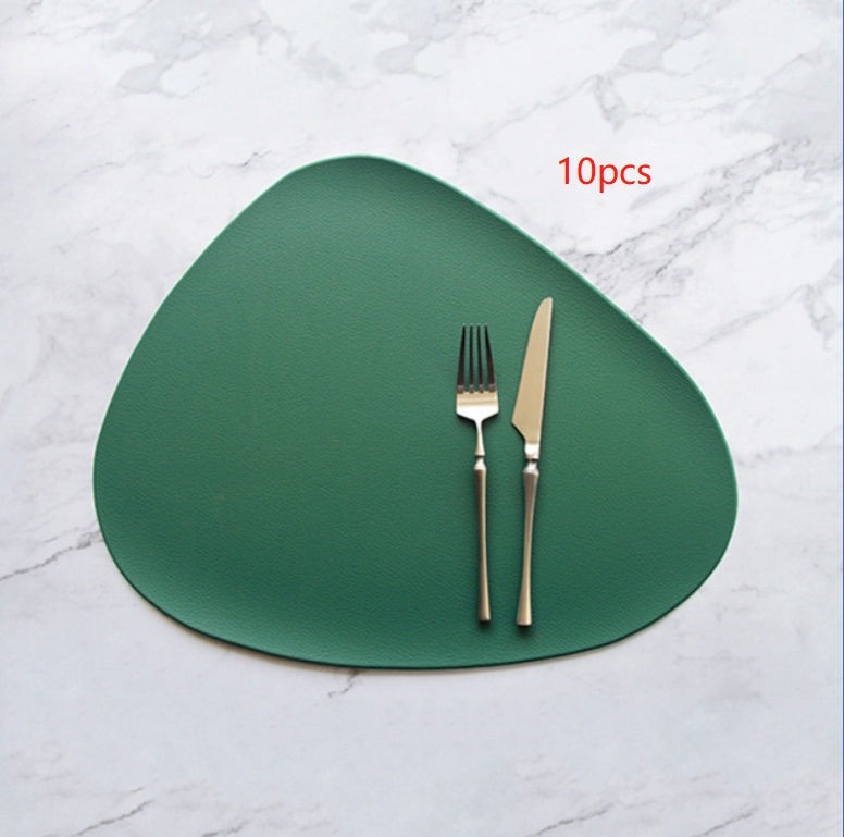PU leather solid color placemat