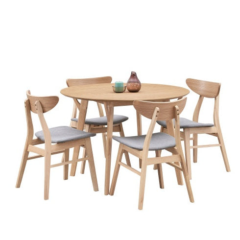 US Local 42.01 Inch Saving Place Table,Wooden Dining Table For 4 Persons,Modern Design Round Kitchen Table For Living Room,Apartment,Restaurant,Black