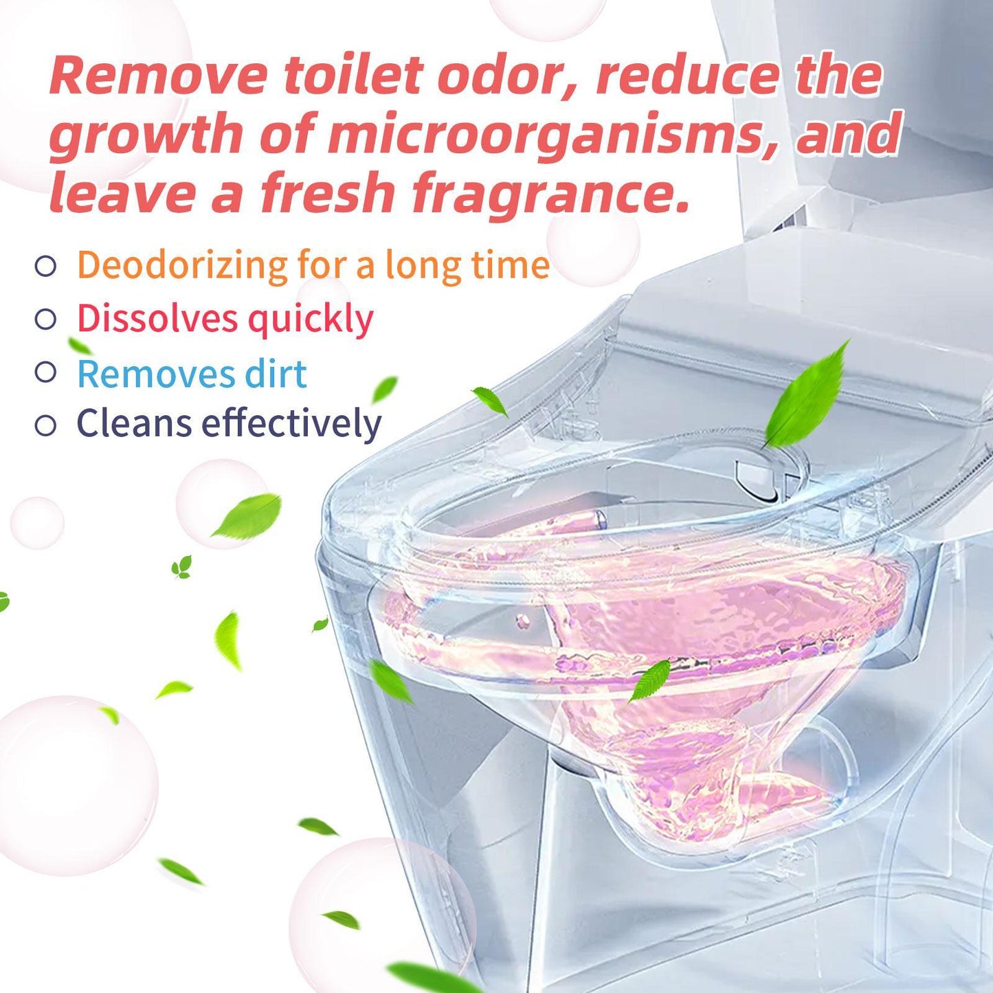 US Local Toilet Cleaning Effervescent Tablets Toilet Cleaner Cleans Odors, Yellow Spots, Dirt, And Urine Stains