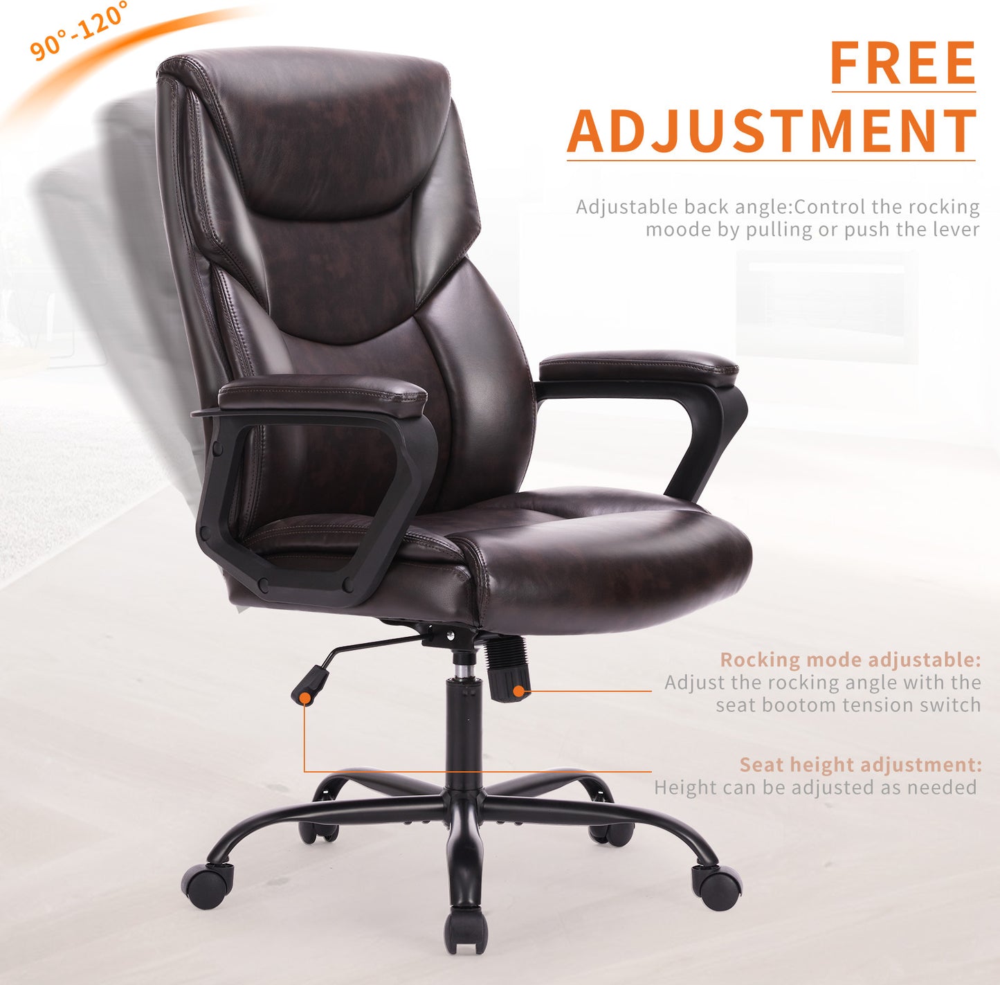 US Local PU Leather Office Chair