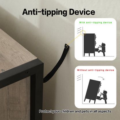 US Local Wooden Dresser With 6 Drawers, Wooden Storage Cabinet In Bedroom